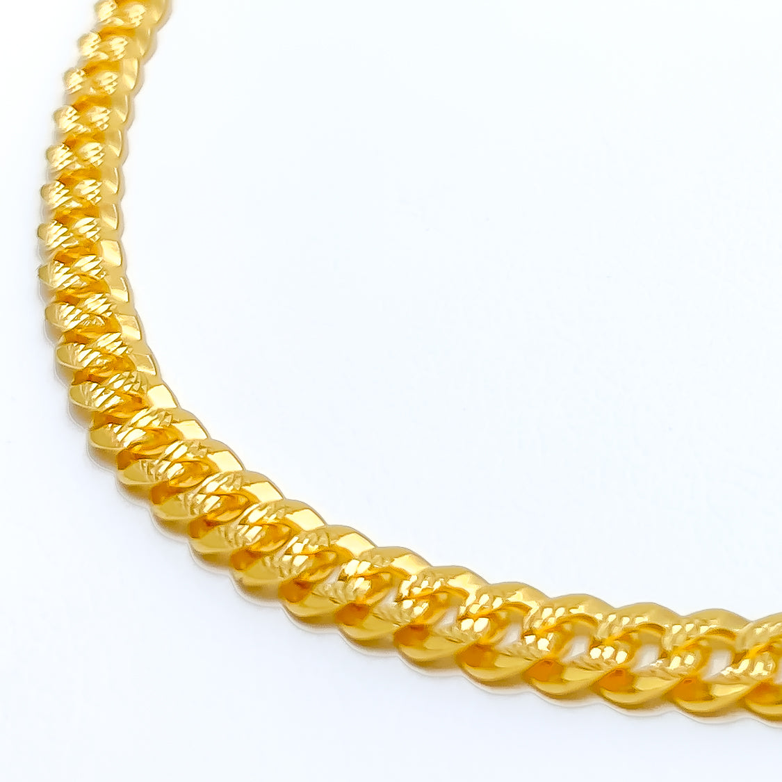 Classy Cuban Link 22K Gold Chain - 16