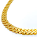 Flat Cuban Link 22k Gold Chain - 24" 