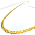 Flat Cuban Link 22k Gold Chain - 24" 