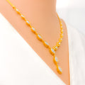 Contemporary Marquise Diamond + 18k Gold Necklace Set 