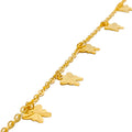 Fashionable Beautiful Butterfly 22k Gold Charm Bracelet