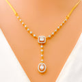 Luminous Signature Diamond + 18k Gold Necklace Set 