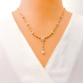 Couture Captivating Diamond + 18k Gold Necklace Set 