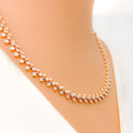 Eclectic Glimmering Diamond + 18k Gold Necklace Set 