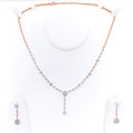 Luminous Signature Diamond + 18k Gold Necklace Set 