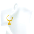 Detailed Decorative 22K Gold Jhumki Earrings 