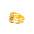 Extravagant Multi-Bead 22k Gold Lush Ring 