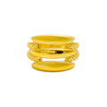 Radiant Reflective 22k Gold Iconic Ring 