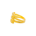 Radiant Reflective 22k Gold Iconic Ring 