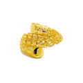 Impressive Overlapping 22k Gold Upscale Ring 