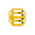 Decadent Draped 22k Gold Block Ring 