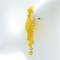 Bright Floral Mandala 22k Gold Earrings 