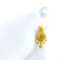 Dressy Delightful 22k Gold Tasseled Earrings