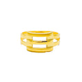 Opulent Dapper 22k Gold Stately Ring 