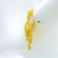 Opulent Dangling 22k Gold Hanging Earrings 