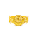 Classic Engraved Turkish 22k Gold Ring
