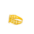 Classic Engraved Turkish 22k Gold Ring