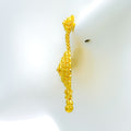 Layered Blooming Flower 22k Gold Earrings