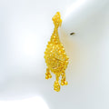 Impressive Dazzling Floral 22k Gold Earrings