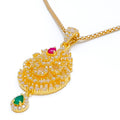 paisley-accented-22k-gold-cz-vintage-pendant