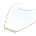 Dressy Delicate 18k Gold + Diamond Necklace 