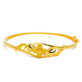 evergreen-floral-motif-22k-gold-bangle-bracelet