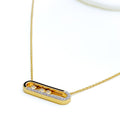 Classic Dazzling 18k Gold + Diamond Necklace 
