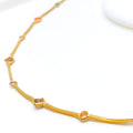 Vibrant Festive 22k Gold CZ Necklace 