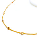 Majestic Chic 22k Gold CZ Necklace 