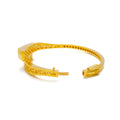 Refined Charming 22k Gold Honeycomb Bangle Bracelet 