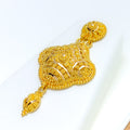 Classic Clover Drop 22k Gold Necklace Set