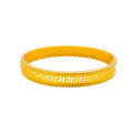 Classic Radiant 22k Gold Graceful Bangle Bracelet 