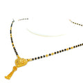 Delightful Striped Heart 22k Gold Mangal Sutra