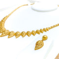 Imperial Paisley 22K Gold Necklace Set 