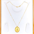 Iconic Classy 21k Gold Coin Necklace 