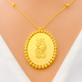 Iconic Classy 21k Gold Coin Necklace 