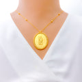 Beautiful Stylish 21k Gold Coin Necklace 