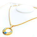 Gorgeous Captivating 21k Gold CZ Pendant