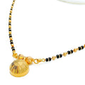 Reflective Striped 22k Gold Thali Mangal Sutra