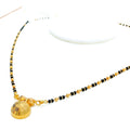 Reflective Striped 22k Gold Thali Mangal Sutra