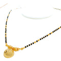 Elegant Floral 22k Gold Thali Mangal Sutra