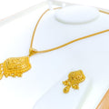 Special Multi-Bead 22k Gold Pendant Set 