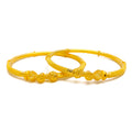 Classic Festive 22k Gold Pipe Bangles 