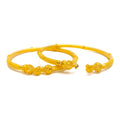 Classic Festive 22k Gold Pipe Bangles 