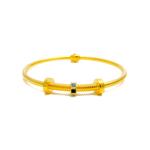 Minimalist Sleek 21k Gold Stylish Bangle Bracelet 