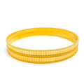 High Finish Layered 22k Gold Bangle Pair