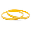 High Finish Layered 22k Gold Bangle Pair