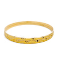 Evergreen Chic Dotted 22k Gold Bangle Pair