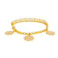 Gleaming Lustrous 21K Gold Contour Flexi Bangle Bracelet