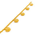 polished-ornamental-22k-gold-charm-bracelet
